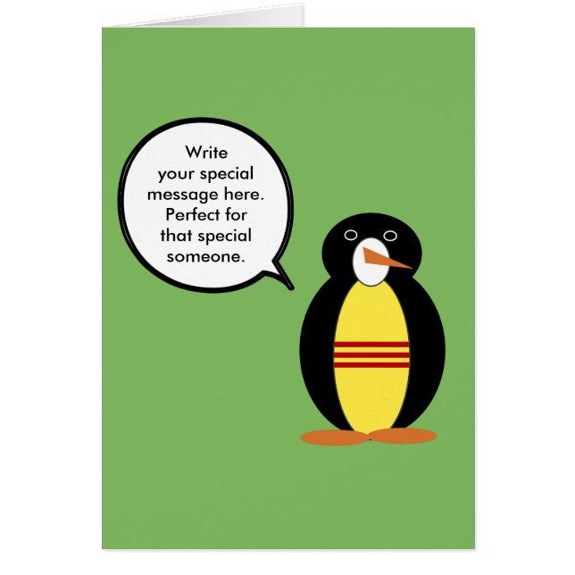 South Vietnamese Talking Ms Penguin Personalised (Front)