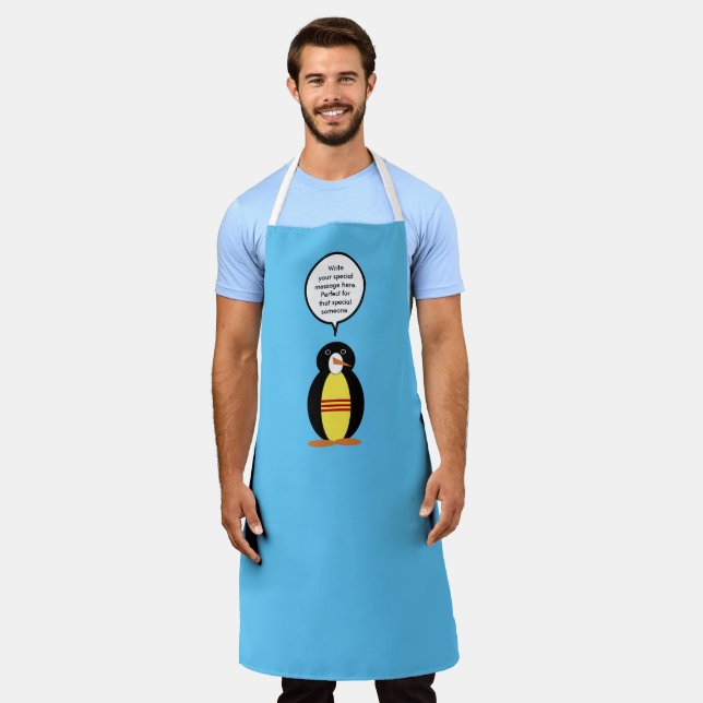 South Vietnamese Talking Ms Penguin Personalised Apron (Worn)