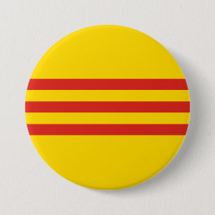 South Vietnamese Vietnam Flag 7.5 Cm Round Badge