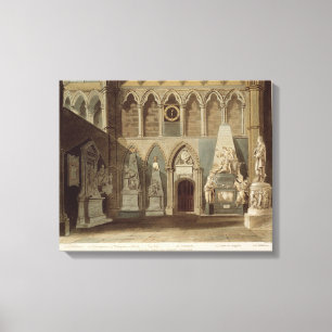 South View of Poet's Corner, plate 27 from 'Westmi Canvas Print