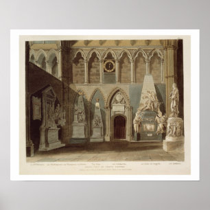 South View of Poet's Corner, plate 27 from 'Westmi Poster