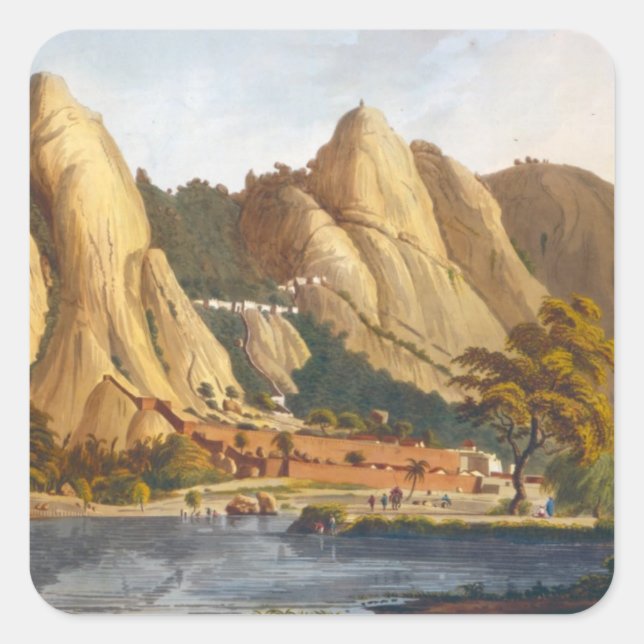 South view of Sewandroog, illustration from 'Twelv Square Sticker (Front)