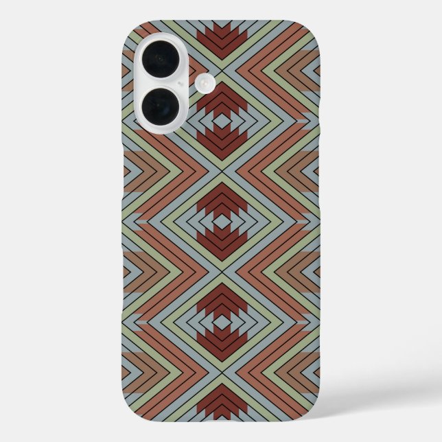 South West American Indian Style Patterned Art Case-Mate iPhone Case (Back)