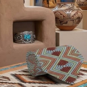 South West American Indian Style Patterned Art Tie