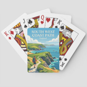 South West Coast Path, Cornwall section England Playing Cards