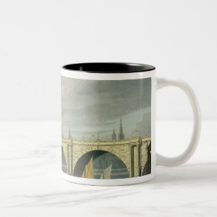 South West view of St Pauls Cathedral Two-Tone Coffee Mug