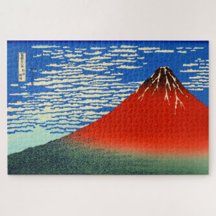 South Wind, Clear Sky Katsushika Hokusai 1830  Jigsaw Puzzle