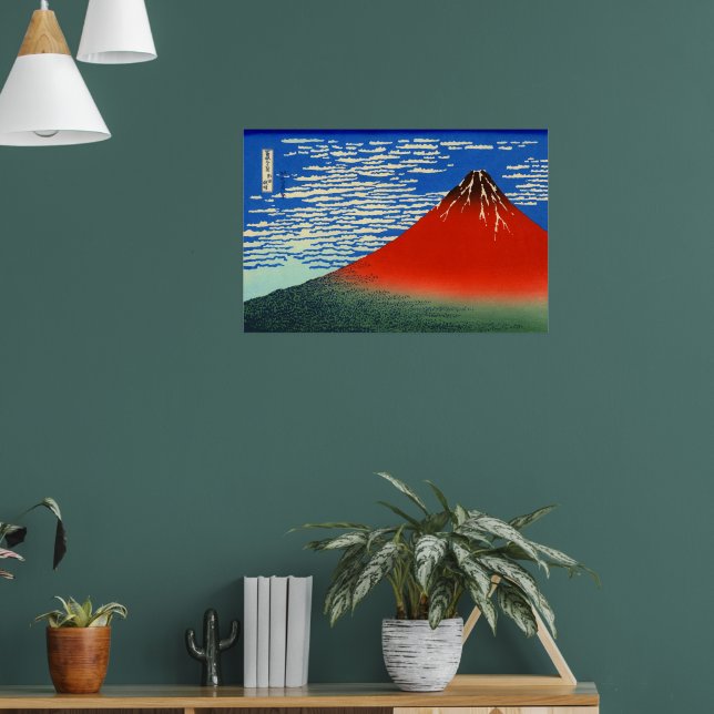 South Wind, Clear Sky Katsushika Hokusai 1830  Poster (Living Room 1)