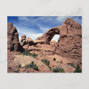 South window, Arches National Park, Utah rock form Postcard