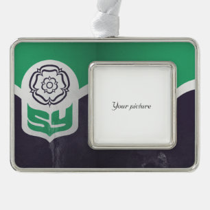 South Yorkshire Silver Plated Framed Ornament