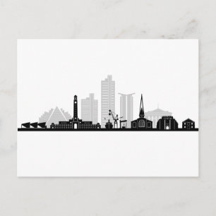 SOUTHAMPTON England fußball City Skyline Silhouett Postcard