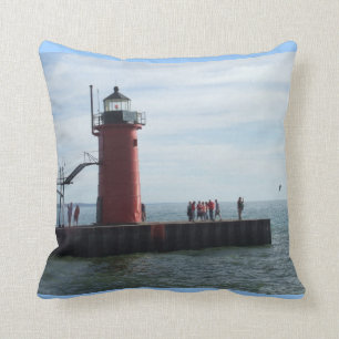 Southaven Michigan Lighthouse Pillow