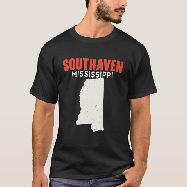 Southaven Mississippi USA State America Travel Mis T-Shirt (Front)