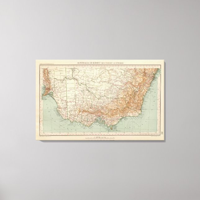 Southeast Australia by 168 Canvas Print (Front)