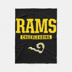 Southeast Polk Rams Logo Cheerleading Hs  Fleece Blanket