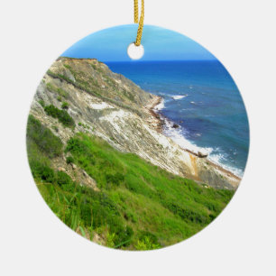 Southeastern Bluffs Block Island Ceramic Tree Decoration