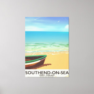 Southend-on-Sea, Essex Vintage travel poster Canvas Print