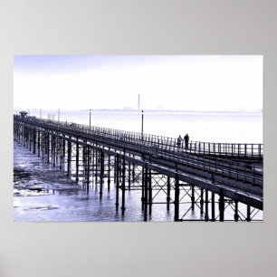 Southend on Sea Pier Beach Essex England Poster