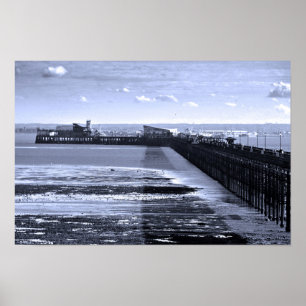 Southend on Sea Pier Beach Essex England Poster