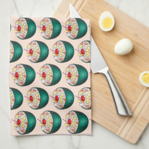 Southern Ambrosia Coconut Marshmallow Fruit Salad Tea Towel
