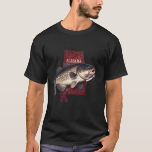 Southern Angler Alabama Catfish Fishermen State Pr T-Shirt