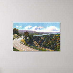 Southern Approach to Lake from Highway Canvas Print