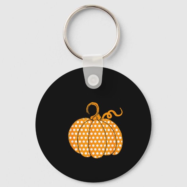 Southern Autumn Happy Fall Yall - Its Fall Lka Dot Key Ring (Front)