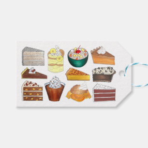 Southern Bakery Food Desserts USA American South Gift Tags
