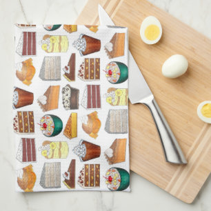 Southern Bakery Food Desserts USA American South Tea Towel