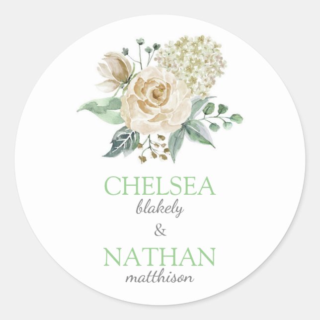 Southern Blooms Classic Round Sticker (Front)