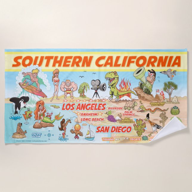 Southern California Beach Blanket (Front)