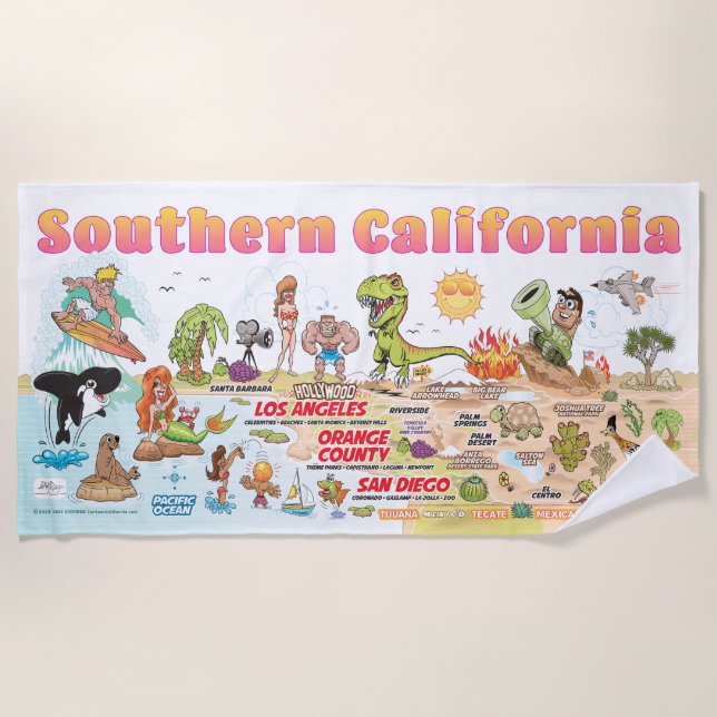 Southern California Beach Blanket (Front)