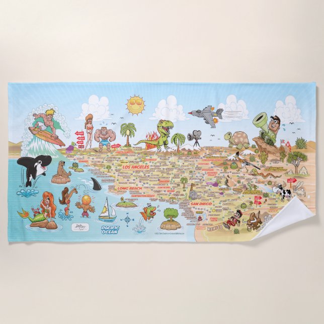 Southern California Beach Blanket (Front)