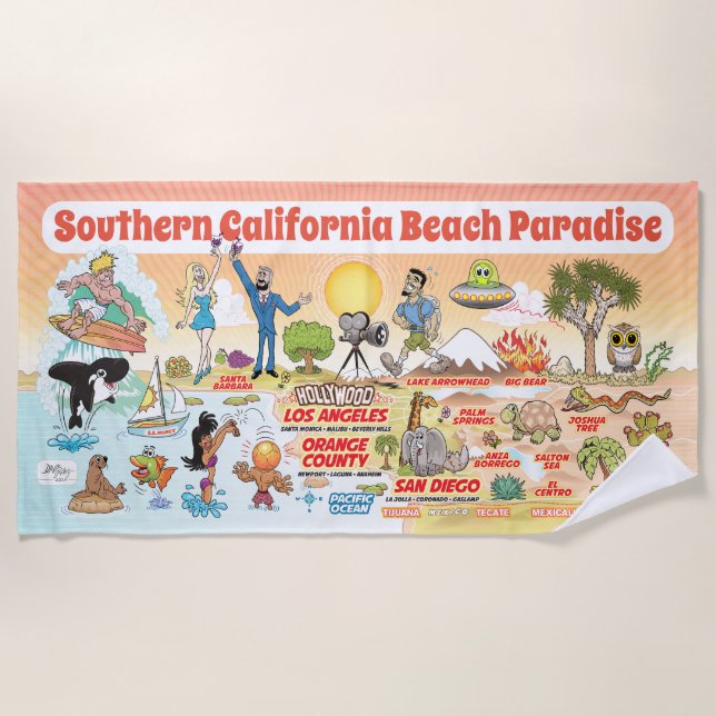Southern California Beach Paradise Blanket (Front)