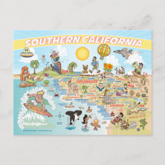 Southern California Beach Paradise Postcard