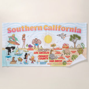 Southern California Beach Towel