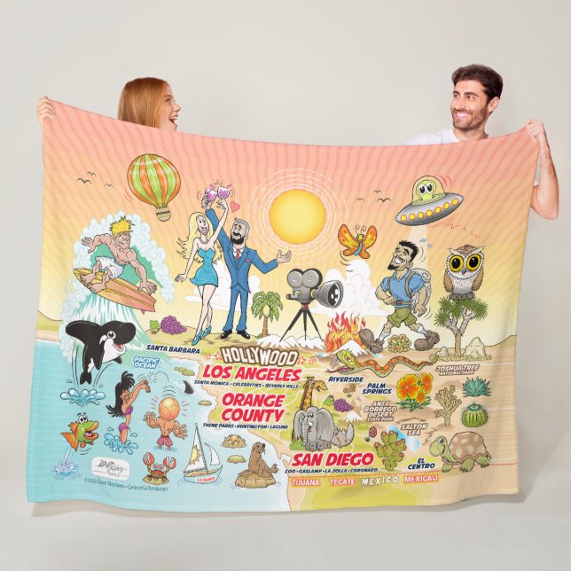 Southern California Fleece Blanket (In Situ)
