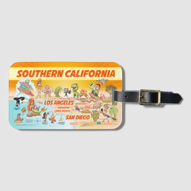 Southern California Luggage Tag (Front Horizontal)