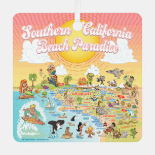 Southern California Metal Tree Decoration