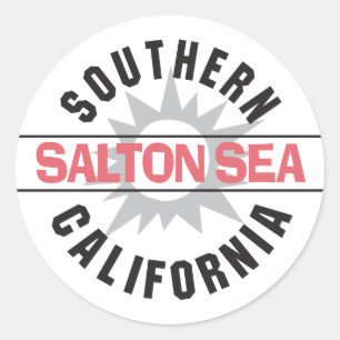 Southern California - Salton Sea Classic Round Sticker