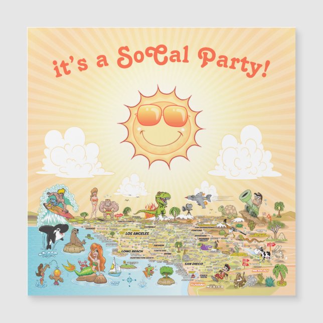 Southern California Souvenir Magnet (Front)