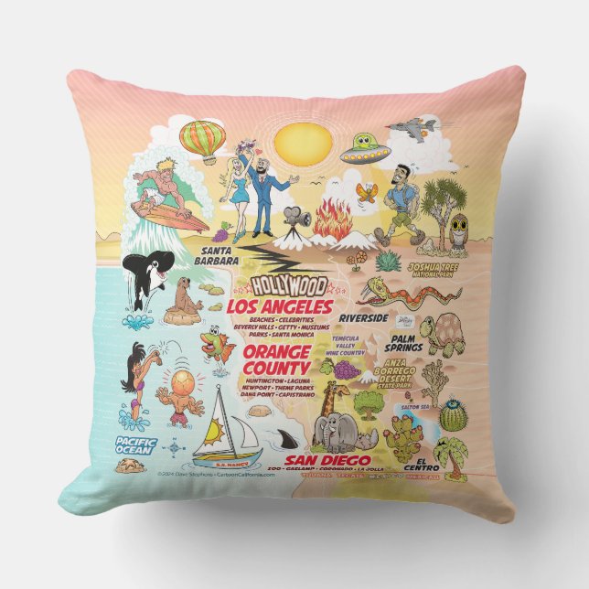 Southern California Sunset Cushion (Front)