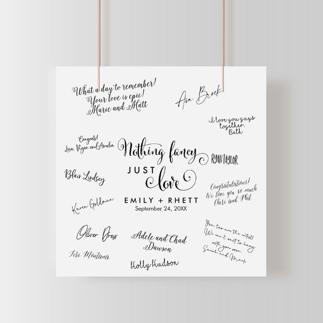 Southern Calligraphy Wedding Guest Signing Poster (Creator Uploaded)