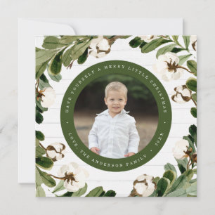 Southern Charm   Square Holiday Photo Card