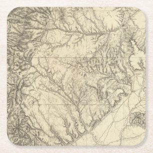 Southern Colorado Square Paper Coaster