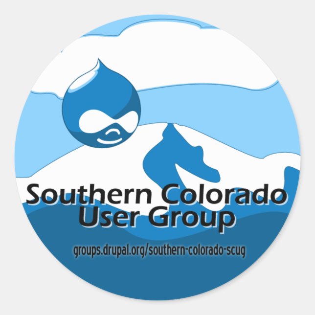 Southern Colorado User Group Classic Round Sticker (Front)