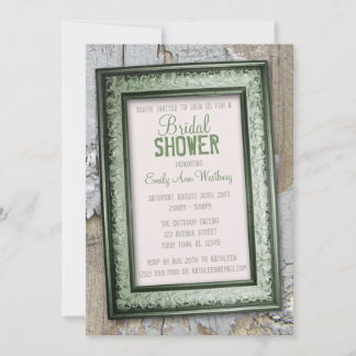 Southern Country Rustic Bridal Shower Invitations