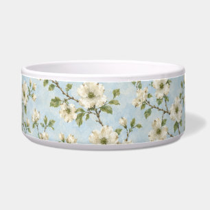 Southern Dogwood Blossom Pattern on Soft Blue