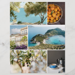 Southern Europe travel Scrapbook paper for cutouts