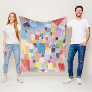 Southern Gardens by Paul Klee Fleece Blanket